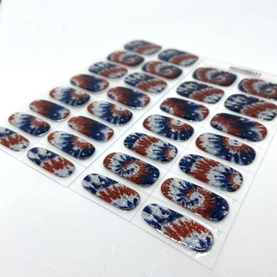 Tie Dye Union Semi Cured Gel Wraps