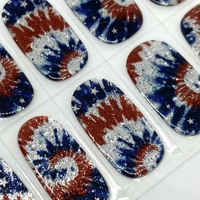 Tie Dye Union Semi Cured Gel Wraps