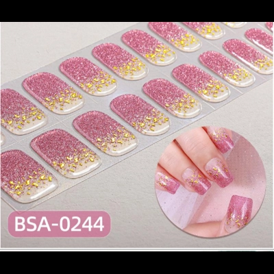 Glitzmas Pink No UV Gel