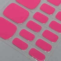 Neon Pink Pedi Semi Cured Gel Wraps