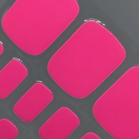 Neon Pink Pedi Semi Cured Gel Wraps
