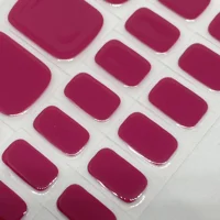 Raspberry Rose Pedi Semi Cured Gel Wraps