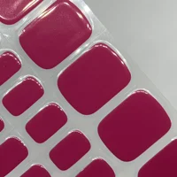 Raspberry Rose Pedi Semi Cured Gel Wraps