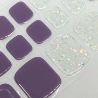 Mauve Sparkle Semi Cured Gel Pedi Pack