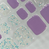 Mauve Sparkle Semi Cured Gel Pedi Pack