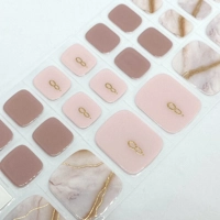 Rosy Marble Semi Cured Gel Pedi Pack