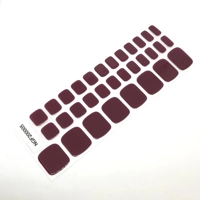 Black Cherry Semi Cured Gel Pedi Pack