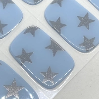 Star Shine Blue Semi Cured Gel Wraps