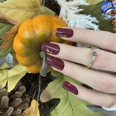 Gilded Marsala Semi Cured Gel Wraps