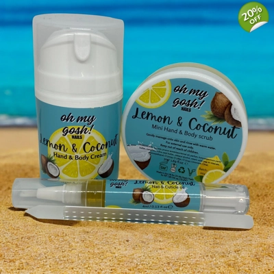 Lemon and Coconut Hand and Body CareGift Set