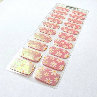 Daisy Me Happy Semi Cured Gel Wraps