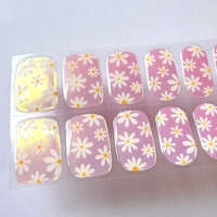 Daisy Me Happy Semi Cured Gel Wraps