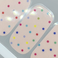 Rainbow Dots Semi Cured Gel Wraps