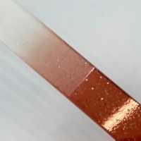 Premium Duo Glass Nail File - Red/Glitter