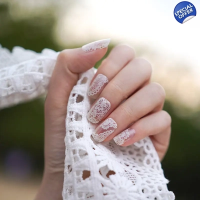 French Lace Semi Cured Gel Wraps