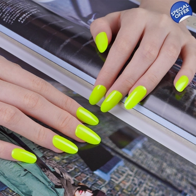 Neon Yellow Semi Cured Gel Wraps