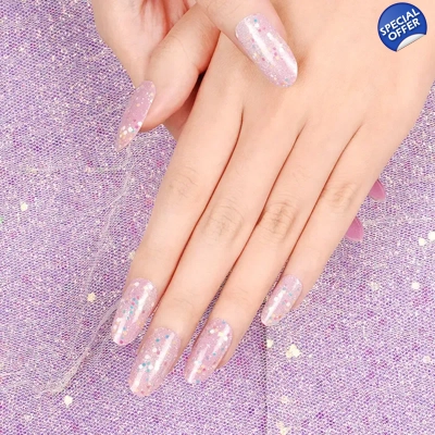 Funfetti Glow Cat's Eye (Glow in the Dark) Semi Cured Gel ..