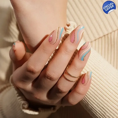 Ice Cream Swirls Semi Cured Gel Wraps