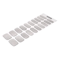 Partywear Silver Semi Cured Gel Wraps