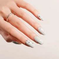 Eggshell Stone Grey Semi Cured Gel Wraps