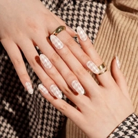 Houndstooth Semi Cured Gel Wraps