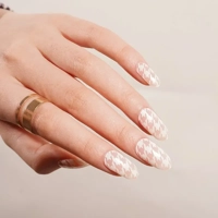 Houndstooth Semi Cured Gel Wraps