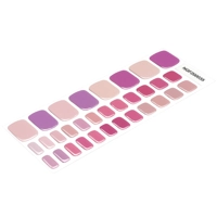 Purples and Pinks Semi Cured Gel Wraps Pedi Pack