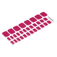 Raspberry Rose Pedi Semi Cured Gel Wraps