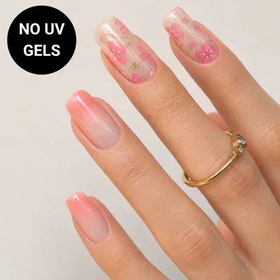 Tokyo Rose No UV Gel Wraps