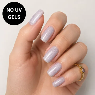 Silver Haze No UV Gel Wraps