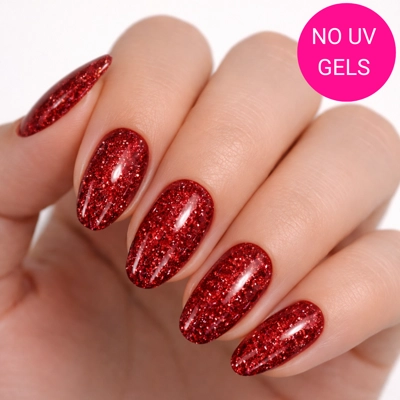 Ruby Rendezvous No UV Gel Wraps