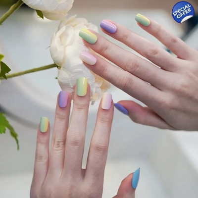 Pastel Ombres Semi Cured Gel Wraps