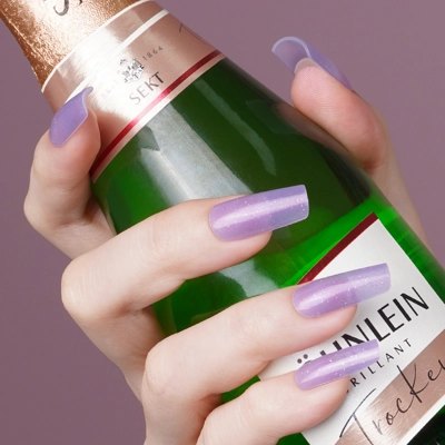 Lilac Frizzante Semi Cured Gel Wraps