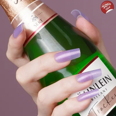 Lilac Frizzante Semi Cured Gel Wraps