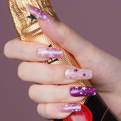 Winter Stars Semi Cured Gel Wraps