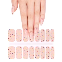 Rainbow Dots Semi Cured Gel Wraps