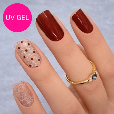 Velveteen Dots Semi Cured Gel Wraps
