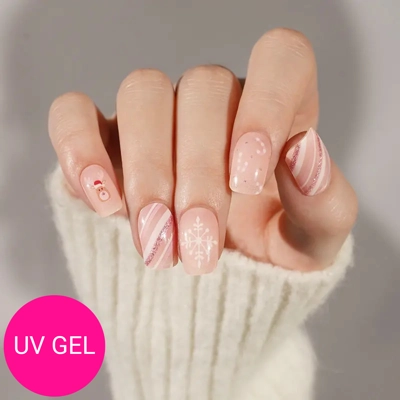 Merry in Pink Semi Cured Gel Wraps