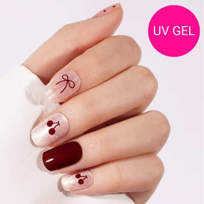 Cherry Charm Semi Cured Gel Wraps
