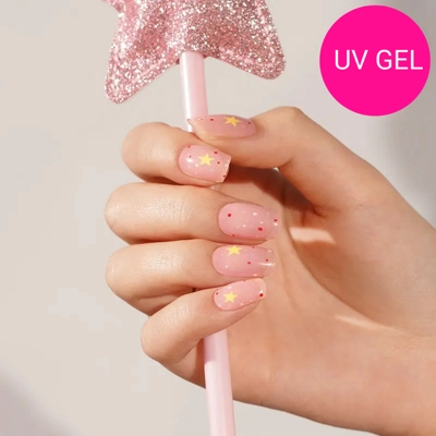 Starry Confetti Semi Cured Gel Wraps