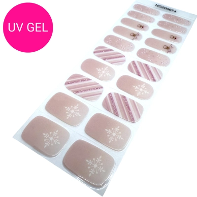 Merry in Pink Semi Cured Gel Wraps