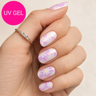 Daisy Me Happy Semi Cured Gel Wraps