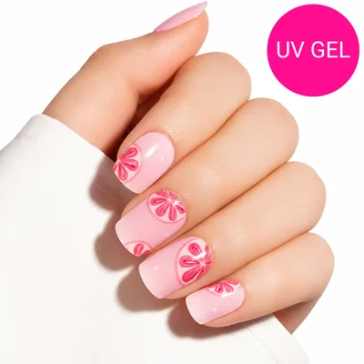Pink Grapefruit Semi Cured Gel Wraps