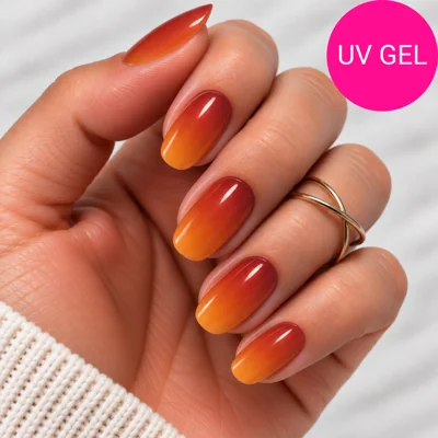 Autumn Flame Semi Cured Gel Wraps