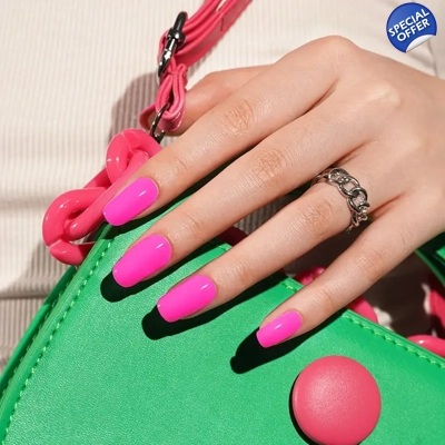 Electric Pink Semi Cured Gel Wraps