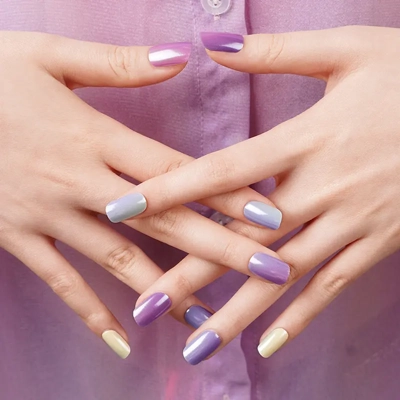 Shimmering Pastels Semi Cured Gel Wraps