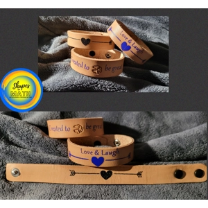 Custom Designed Leather Bracelet