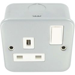 HILTON MCSS1 1G 13A SOCKET S.P. METAL CLAD