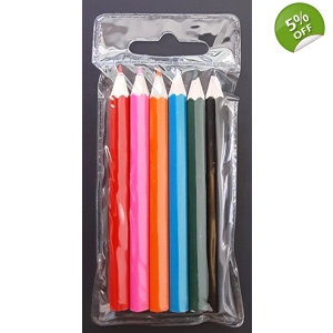 Colouring Pencils 6 Halves in wallet