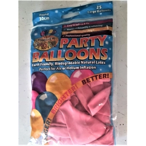 Balloons 30cm Pack of 25 Pink